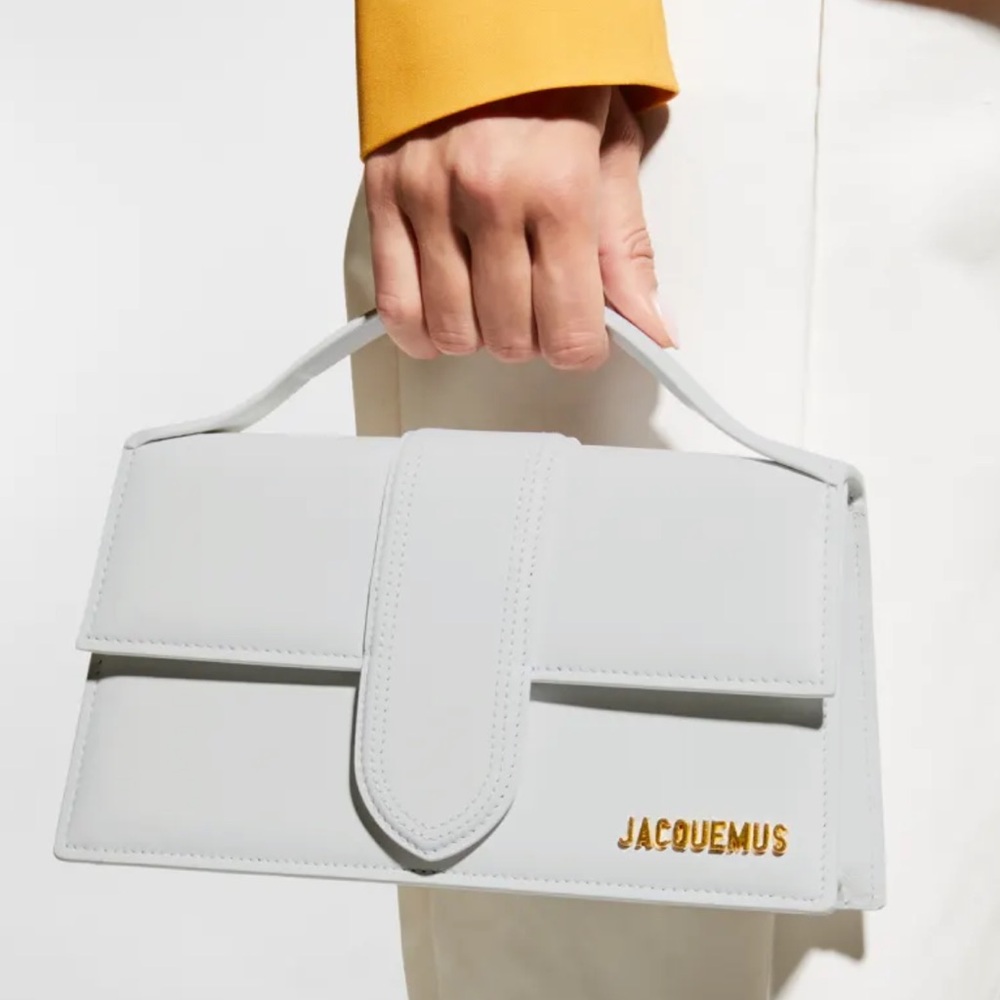 Jacquemus white Le Grand Bambino Leather Crossbody Bag